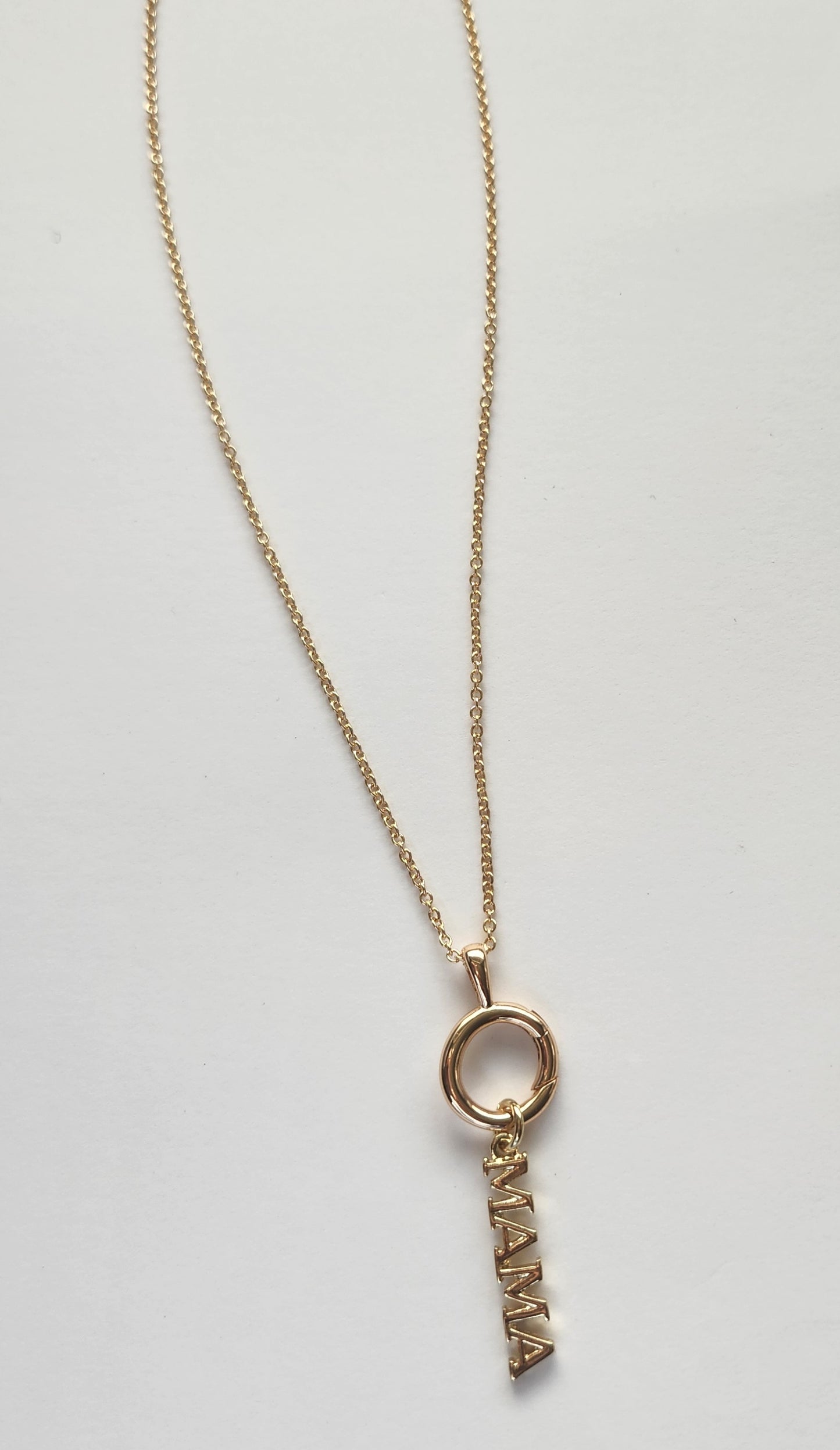 "Mama" Gold Charm Necklace