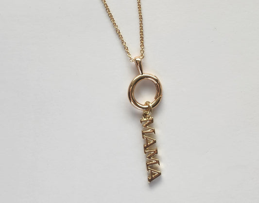 "Mama" Gold Charm Necklace