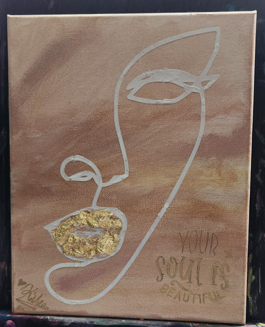 Your Soul is Beautiful Abstract Textured Painting